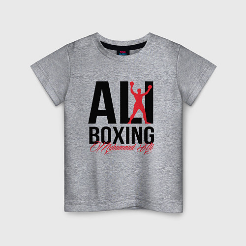 Детская футболка Muhammad Ali / Меланж – фото 1
