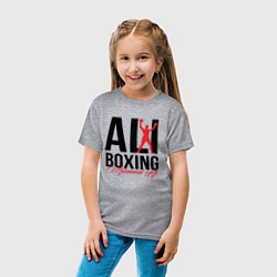 Футболка хлопковая детская Muhammad Ali, цвет: меланж — фото 2