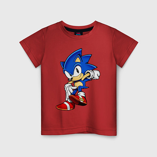 Детская футболка SONIC / Красный – фото 1