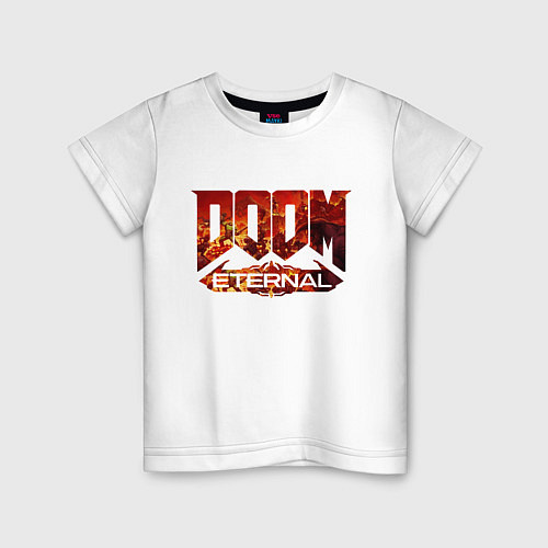 Детская футболка DOOM Eternal / Белый – фото 1