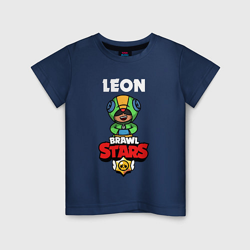 Детская футболка LEON / Тёмно-синий – фото 1