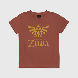 Футболка хлопковая детская THE LEGEND OF ZELDA, цвет: кирпичный