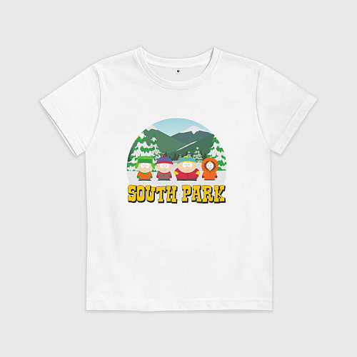 Детская футболка ЮЖНЫЙ ПАРК / Белый – фото 1