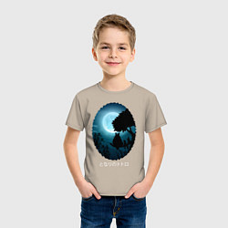 Футболка хлопковая детская Мой сосед Тоторо, цвет: миндальный — фото 2