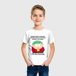 Футболка хлопковая детская South Park Цитата, цвет: белый — фото 2