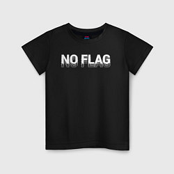 Футболка хлопковая детская No flag, цвет: черный