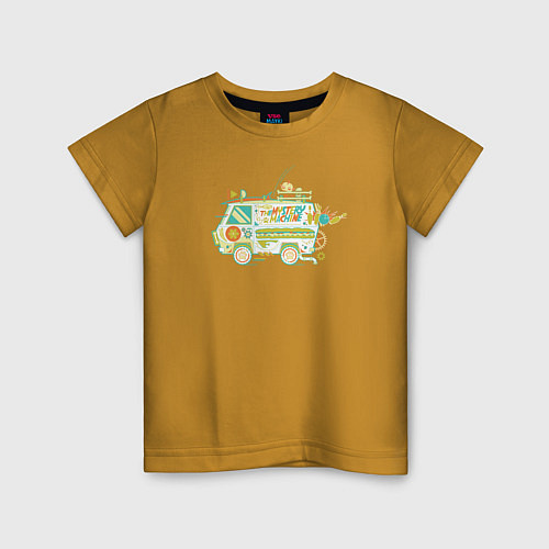 Детская футболка Скуби-Ду / Горчичный – фото 1