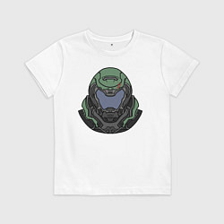 Футболка хлопковая детская Палач Рока, цвет: белый