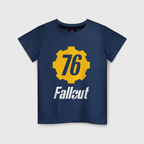 Детская футболка FALLOUT76 / Тёмно-синий – фото 1