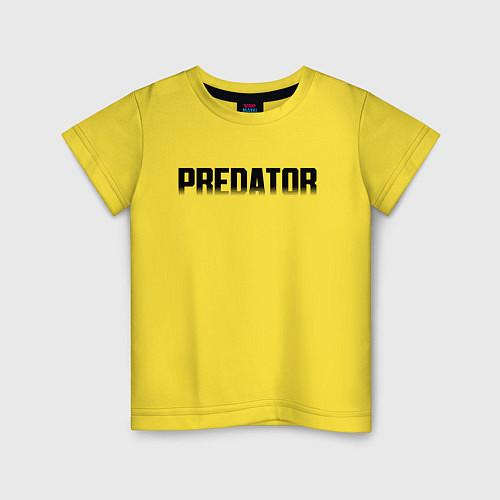 Детская футболка PREDATOR / Желтый – фото 1