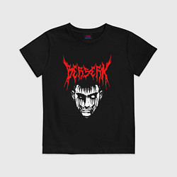 Футболка хлопковая детская BERSERK, цвет: черный