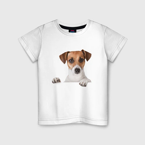 Детская футболка Собака / Белый – фото 1