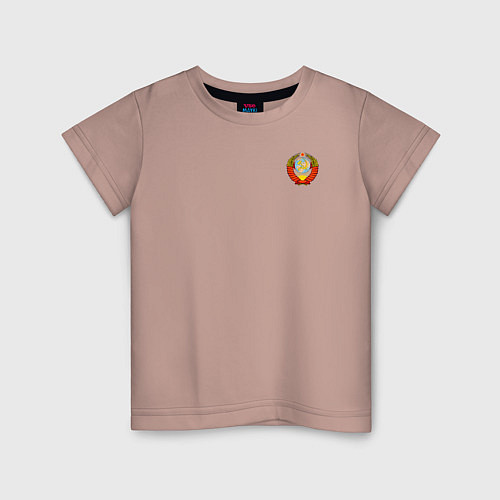 Детская футболка СССР / Пыльно-розовый – фото 1