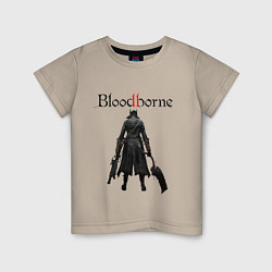 Футболка хлопковая детская Bloodborne, цвет: миндальный