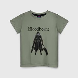 Футболка хлопковая детская Bloodborne, цвет: авокадо