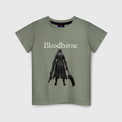 Футболка хлопковая детская Bloodborne, цвет: авокадо