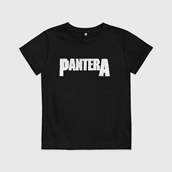 Футболка хлопковая детская Pantera, цвет: черный