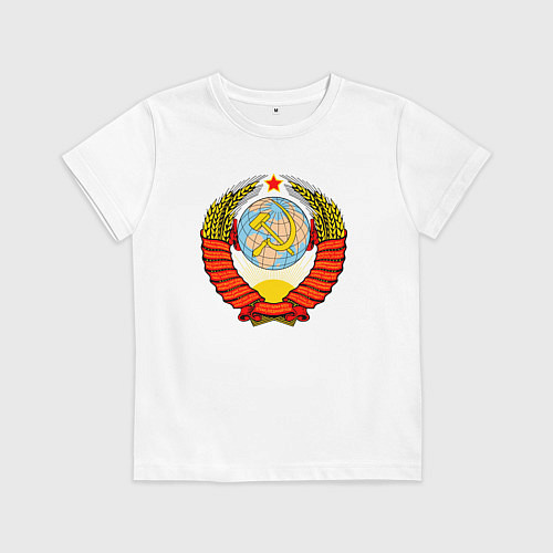 Детская футболка СССР / Белый – фото 1