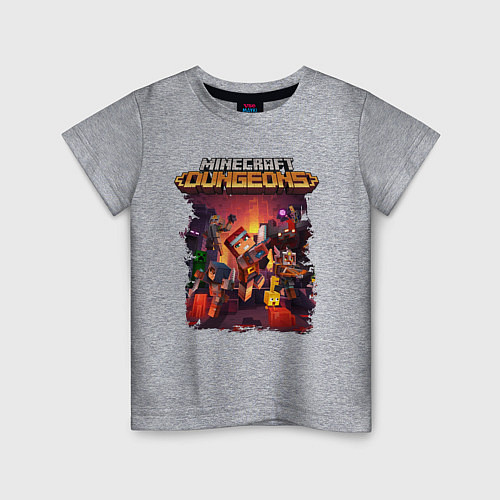 Детская футболка Minecraft Dungeons / Меланж – фото 1