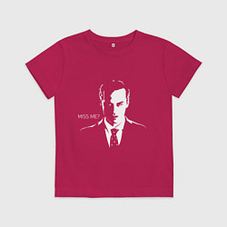 Футболка хлопковая детская Moriarty: Miss me?, цвет: маджента