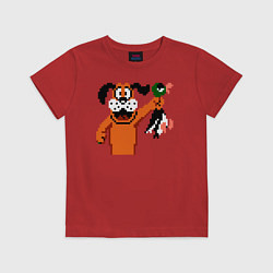 Футболка хлопковая детская Duck Hunt, цвет: красный
