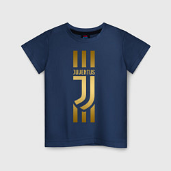 Футболка хлопковая детская JUVENTUS, цвет: тёмно-синий