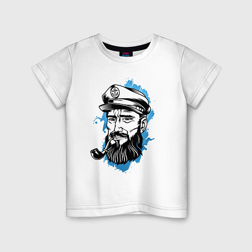 Детская футболка Капитан / Белый – фото 1