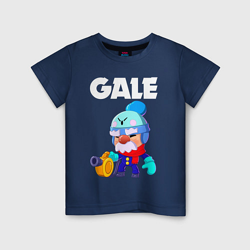 Детская футболка BRAWL STARS GALE / Тёмно-синий – фото 1