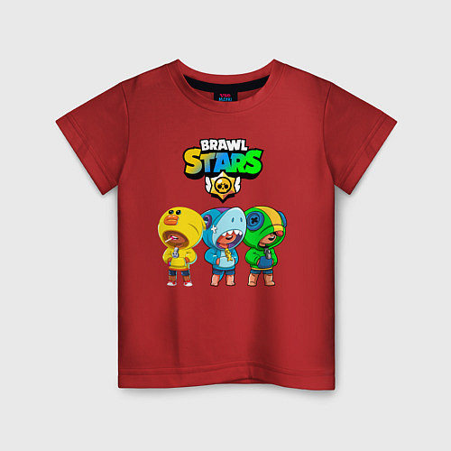 Детская футболка BRAWL STARS LEON / Красный – фото 1