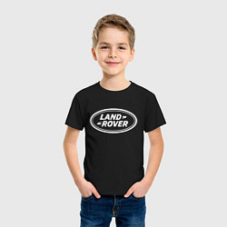 Футболка хлопковая детская LAND ROVER, цвет: черный — фото 2
