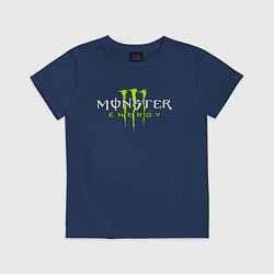 Футболка хлопковая детская MONSTER ENERGY, цвет: тёмно-синий
