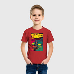 Футболка хлопковая детская Back to the Future, цвет: красный — фото 2