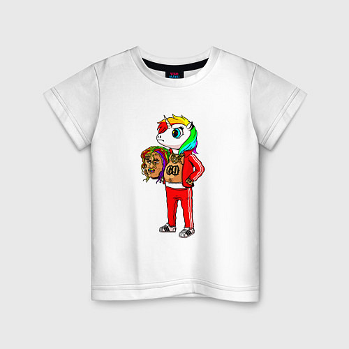 Детская футболка Такеши 6ix9ine / Белый – фото 1