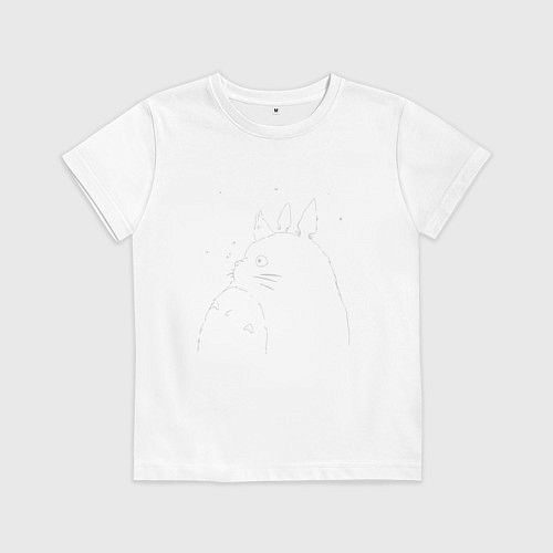 Детская футболка Тоторо / Белый – фото 1