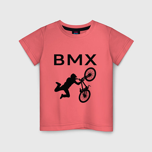 Детская футболка Велоспорт BMX Z / Коралловый – фото 1