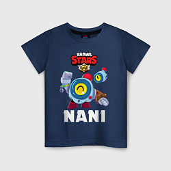 Футболка хлопковая детская BRAWL STARS NANI, цвет: тёмно-синий