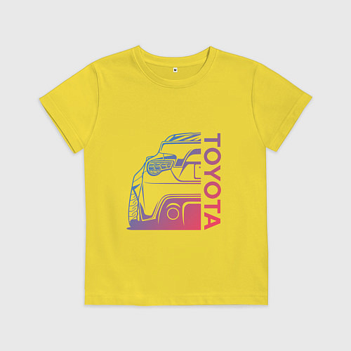 Детская футболка TOYOTA Z / Желтый – фото 1
