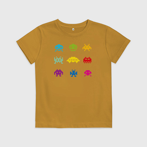 Детская футболка Retro game / Горчичный – фото 1