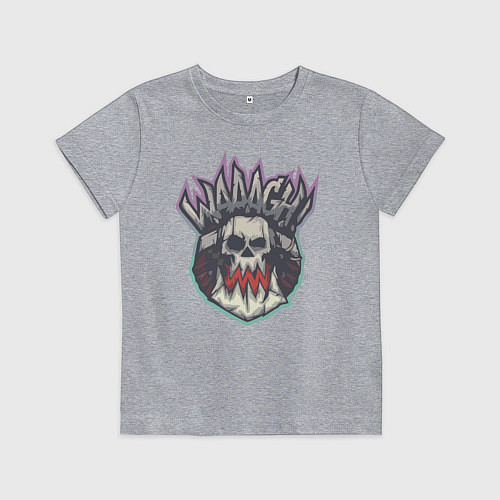 Детская футболка Орксий Waaagh / Меланж – фото 1