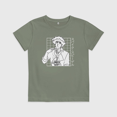 Детская футболка Спайк Шпигель Cowboy Bebop / Авокадо – фото 1