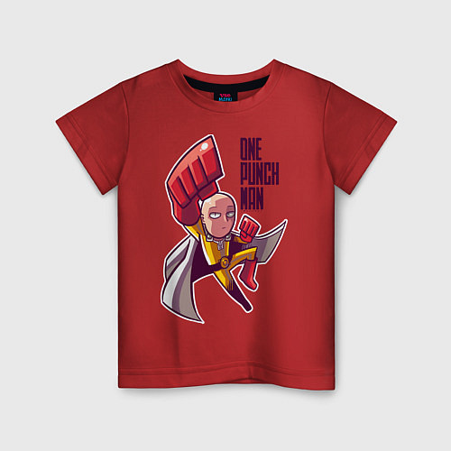 Детская футболка С одного удара / Красный – фото 1
