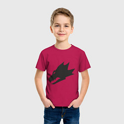 Футболка хлопковая детская Саламандры (Salamanders), цвет: маджента — фото 2