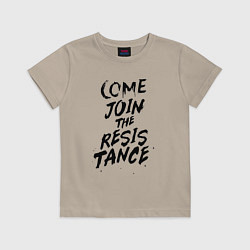 Футболка хлопковая детская БУМАЖНЫЙ ДОМ, цвет: миндальный