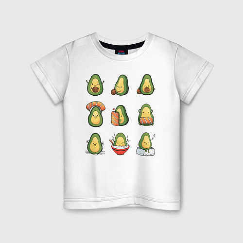 Детская футболка Life Avocado / Белый – фото 1