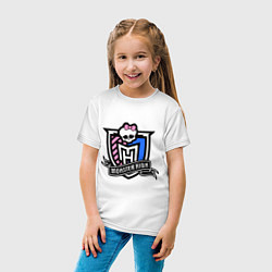 Футболка хлопковая детская MH: Monster High, цвет: белый — фото 2