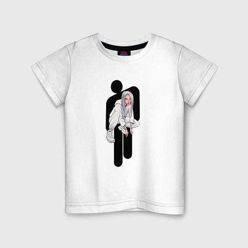 Детская футболка Билли айлиш / Белый – фото 1