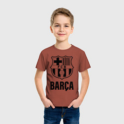 Футболка хлопковая детская BARCA, цвет: кирпичный — фото 2