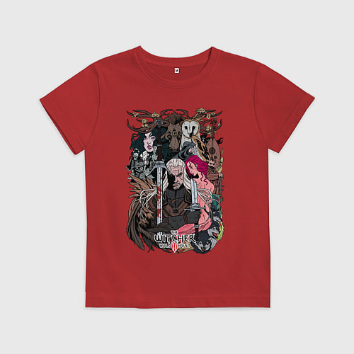 Детская футболка The Witcher wild hunt / Красный – фото 1