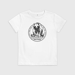 Футболка хлопковая детская Сибирь Дух России, цвет: белый