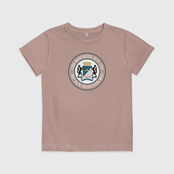 Футболка хлопковая детская From Novosibirsk with love, цвет: пыльно-розовый